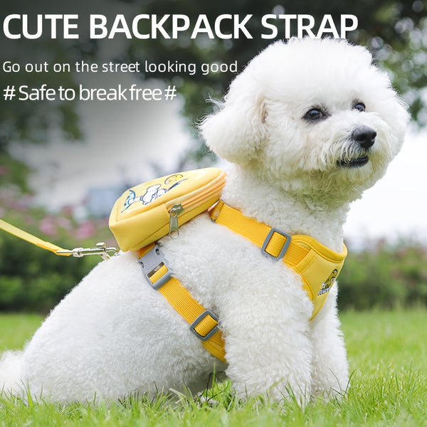 Small Dog Harness with Backpack