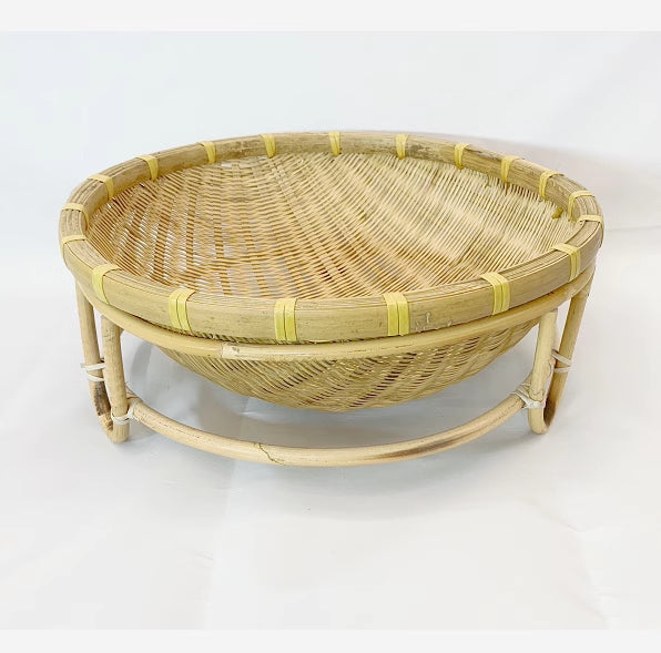 Handcrafted Bamboo Woven Cat Bed