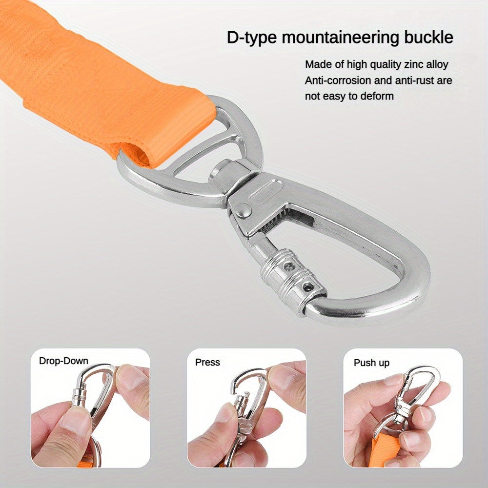 Adjustable Dog Leash with Elastic Cushioning and Comfortable Handle