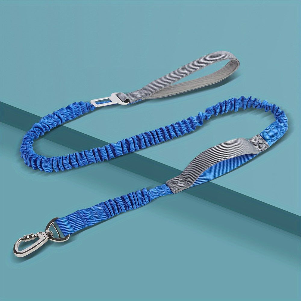 Adjustable Dog Leash with Elastic Cushioning and Comfortable Handle