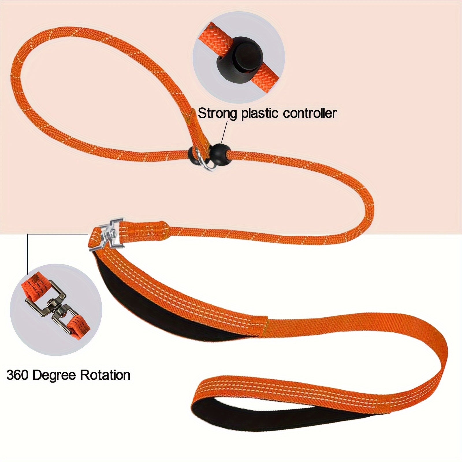 Adjustable Dog Leash and Collar Combo