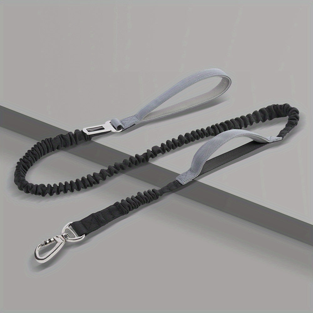 Adjustable Dog Leash with Elastic Cushioning and Comfortable Handle