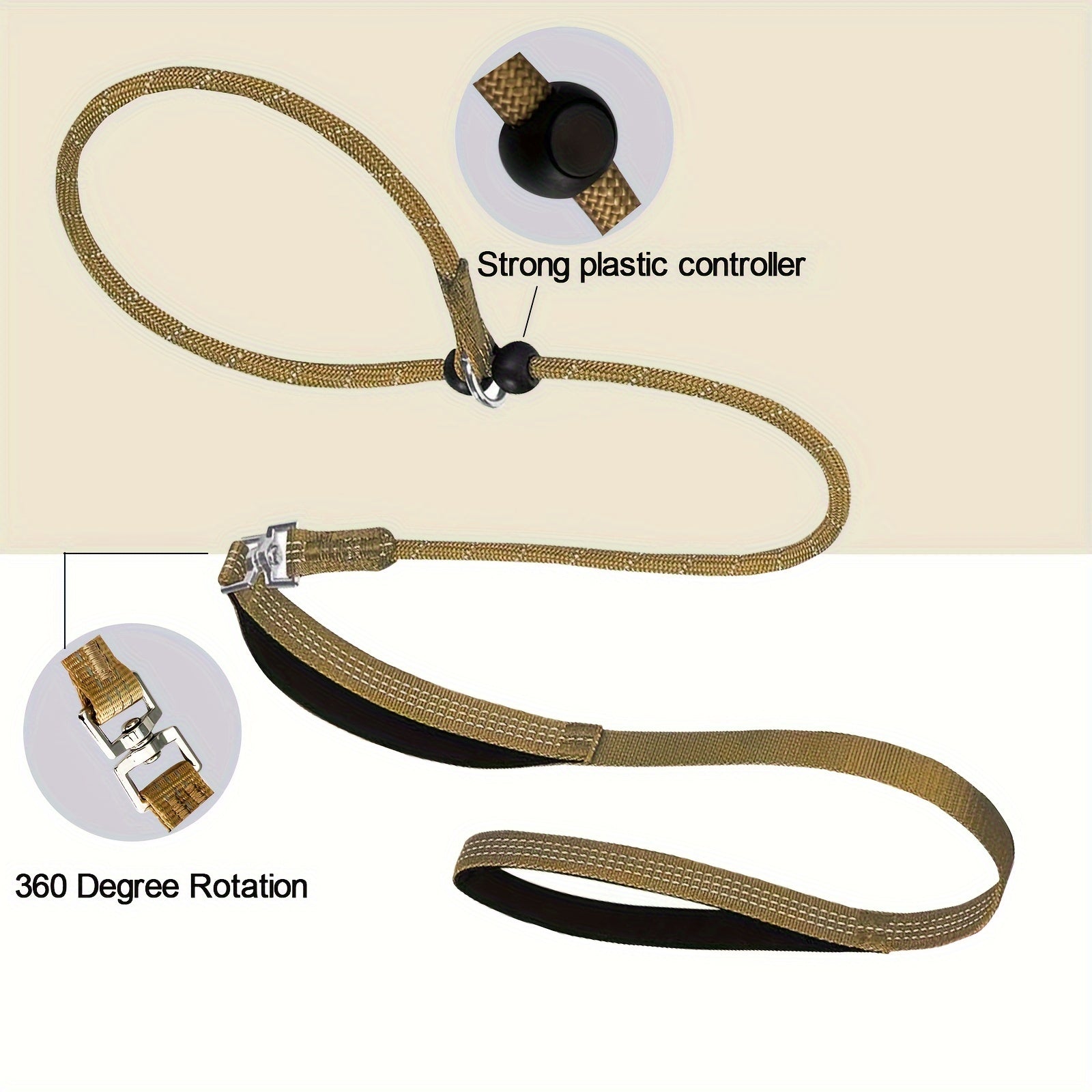 Adjustable Dog Leash and Collar Combo