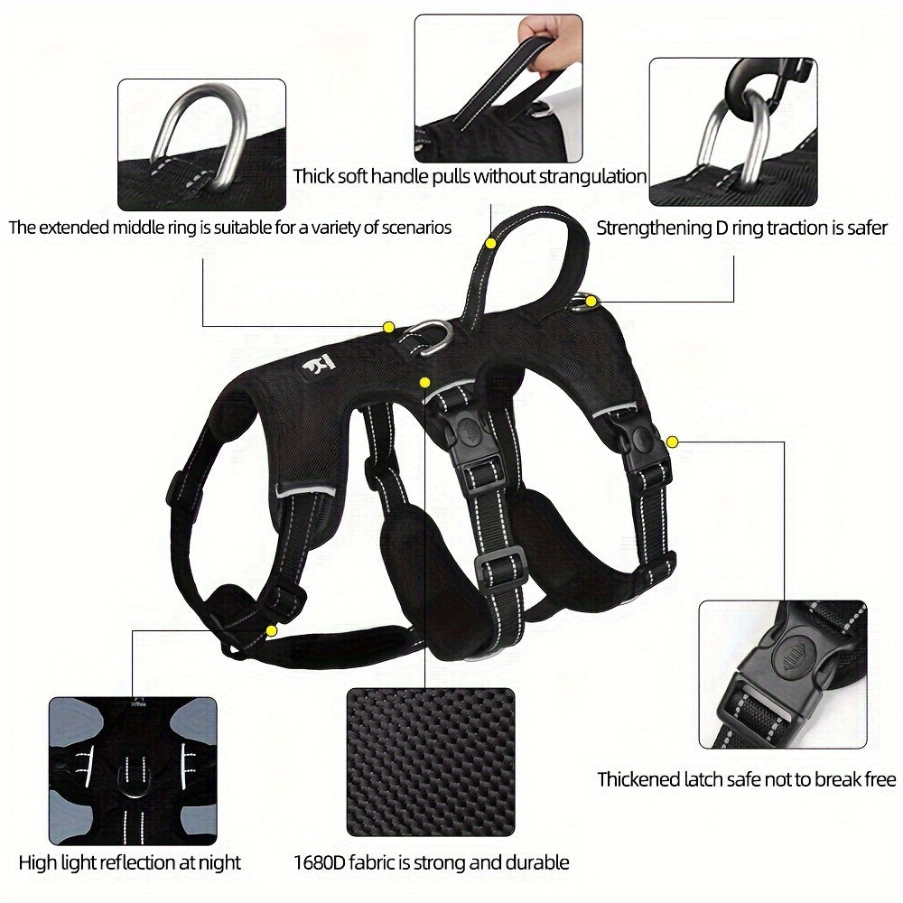 Escape-Proof Vest Dog Harness for Medium to Large Dogs