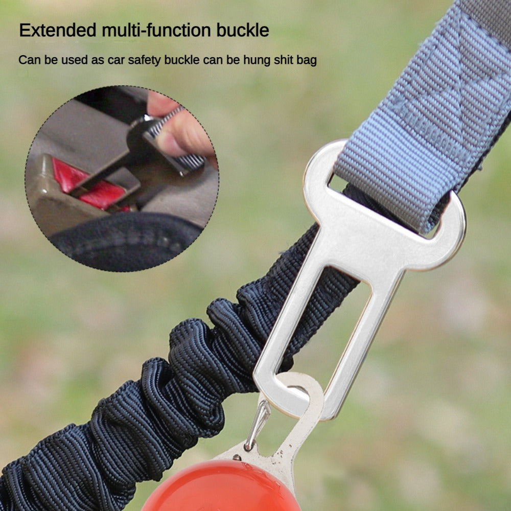 Adjustable Dog Leash with Elastic Cushioning and Comfortable Handle