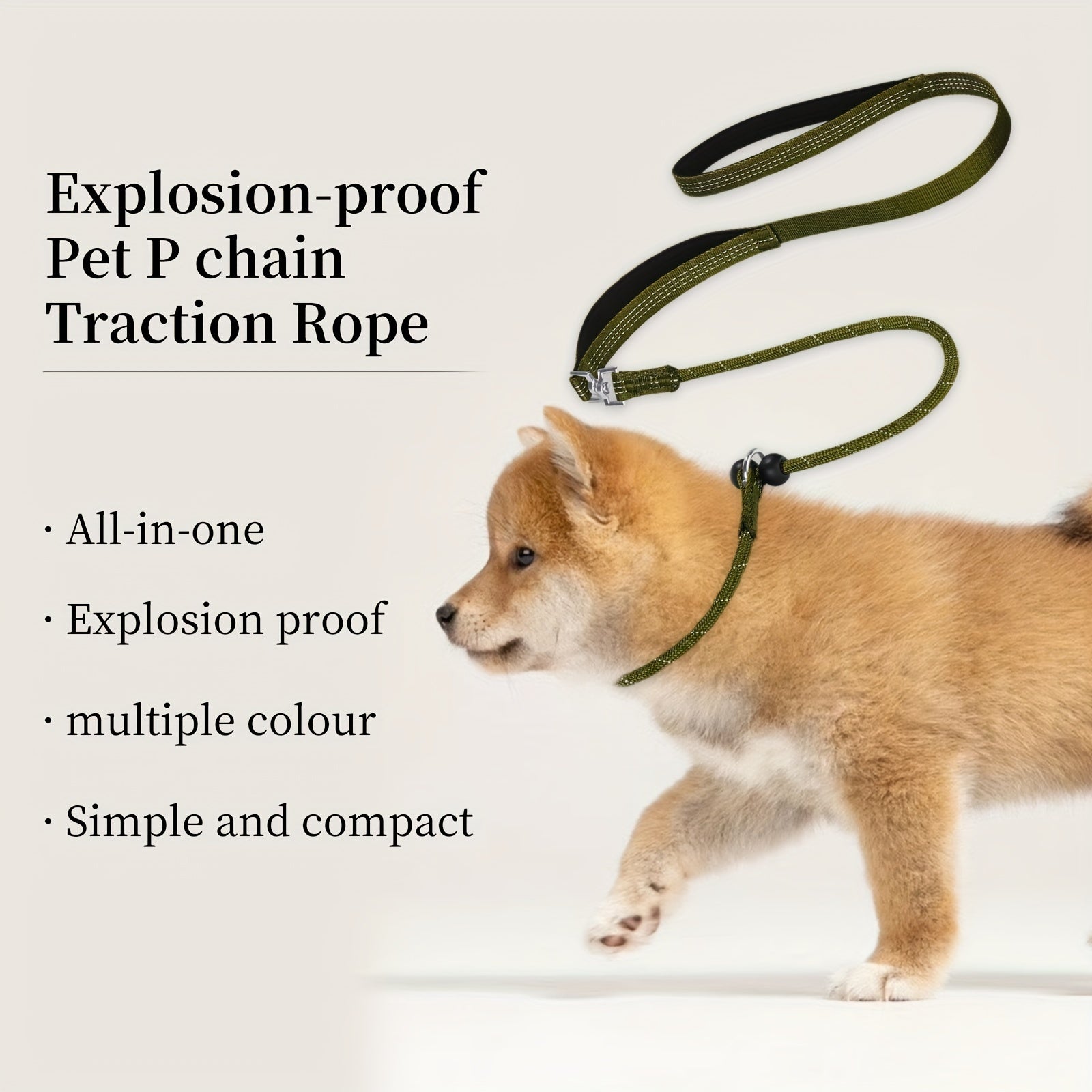 Adjustable Dog Leash and Collar Combo