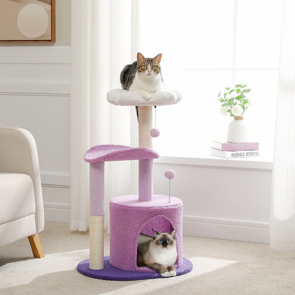 Purple Cactus Cat Tree