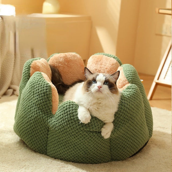 Flower-Shaped Cat Sofa Bed