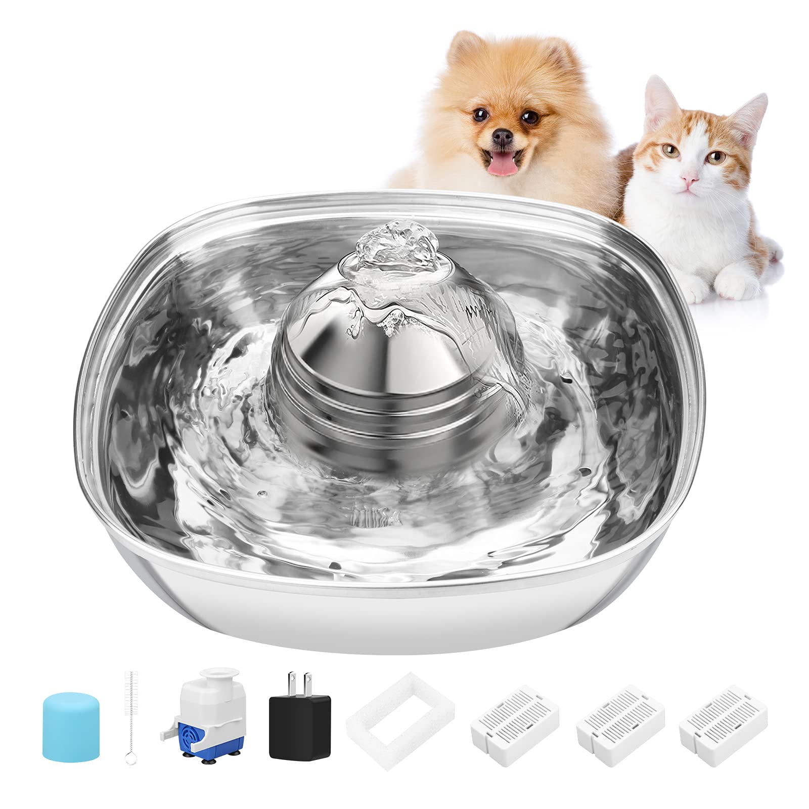 Stainless Steel Pet Water Fountain