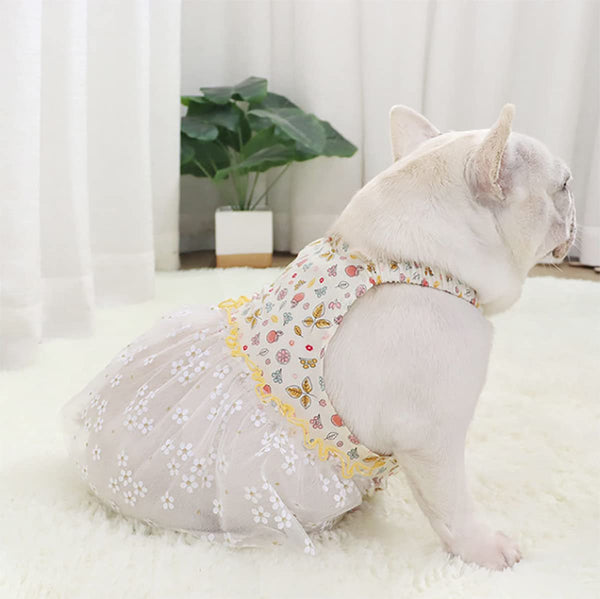 Adorable Fruit Skirt Frenchie Summer Dress