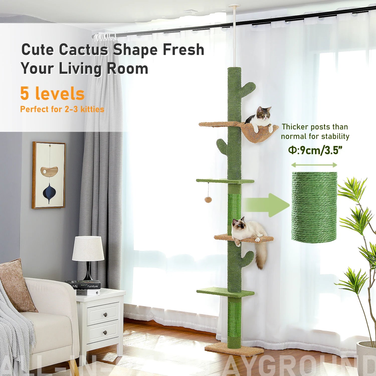 5-Tier Cactus Cat Tree