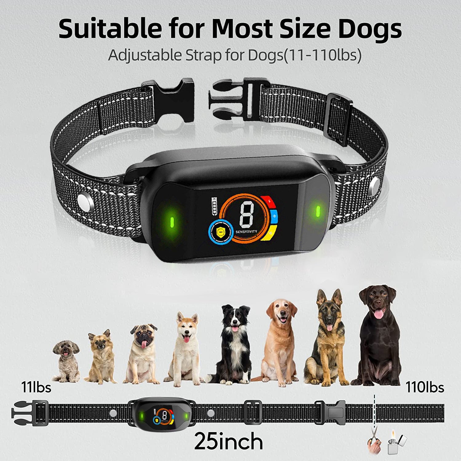 Advanced Bark Collar with Vivid Color Screen