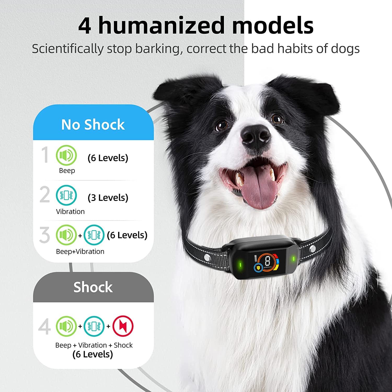 Advanced Bark Collar with Vivid Color Screen